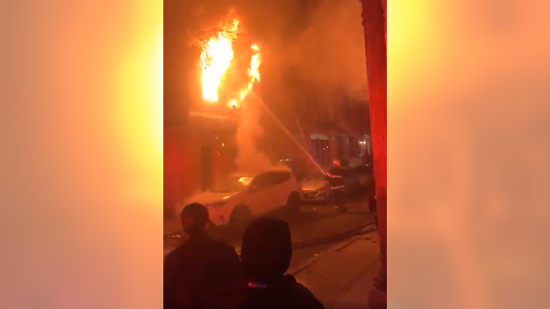 2 jump from second floor to escape row home fire in Oxford Circle
