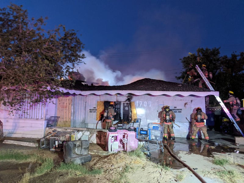 Scene of house fire on Howard Avenue on 5-4-20