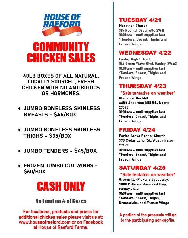 Chicken Sales - House of Raeford