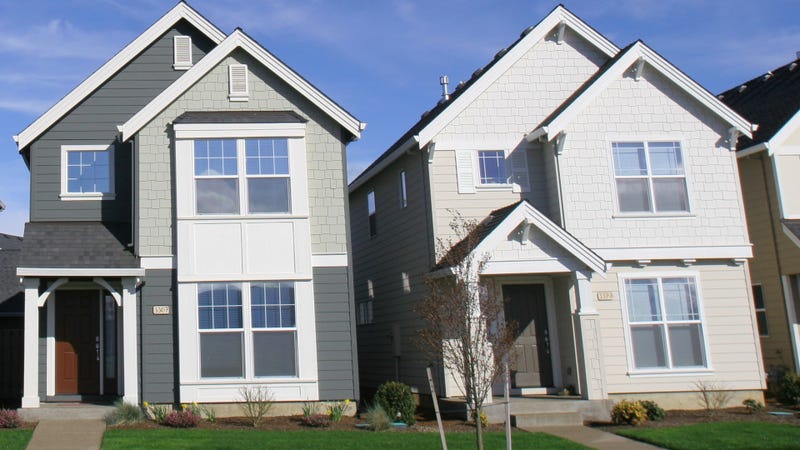 New suburban development houses