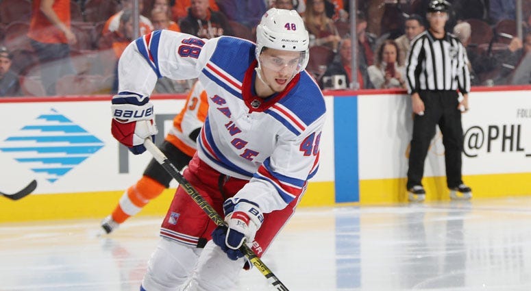 Rangers center Brett Howden