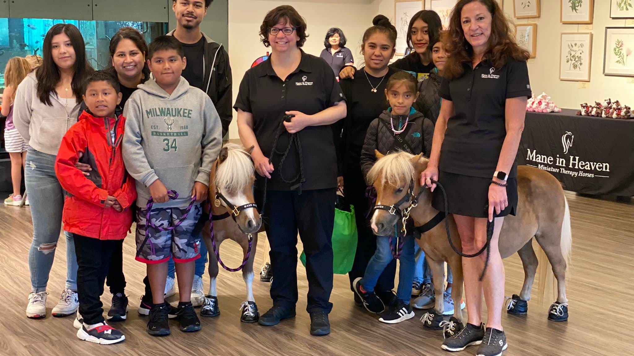 Therapy horses visit Highland Park families: ‘They bring a lot of comfort to people’