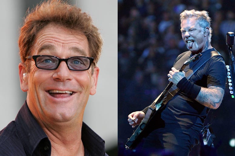 Huey Lewis and James Hetfield