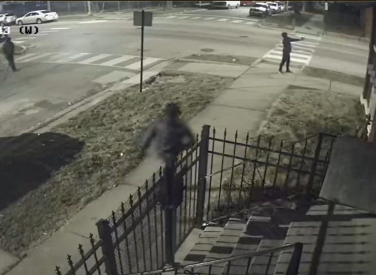 screen shot of Humboldt Park shooting surveillance vi