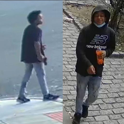 Two individuals wanted for questioning in connection to the shooting of a 13-year-old boy in a Bronx playground earlier this week.