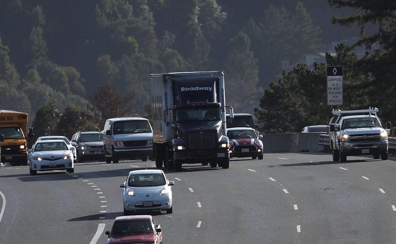 HIghway 101 in Larkspur, California. 