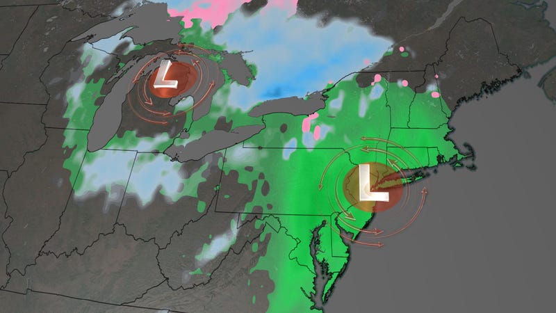 Some locations in New England could experience flooding, especially where snow is covering storm drains, according to the National Weather Service office in Portland, Maine.