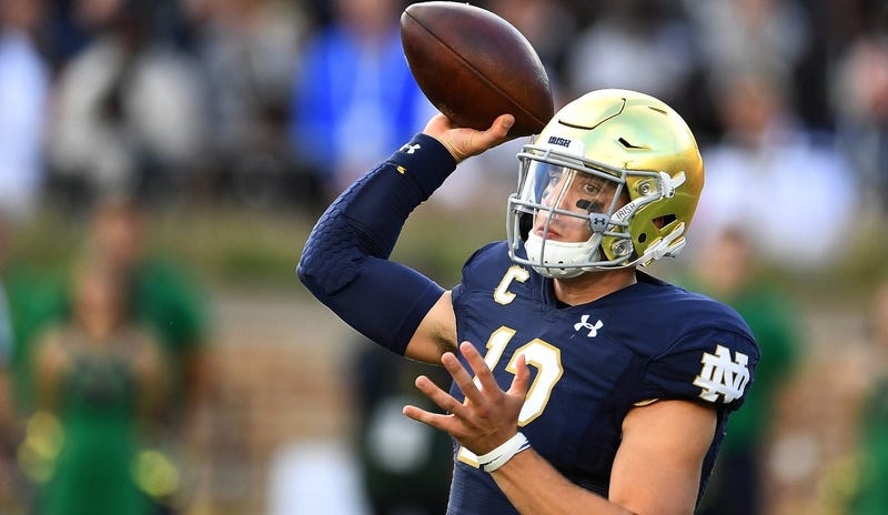 Notre Dame quarterback Ian Book