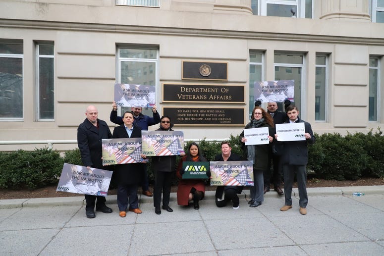 Iraq and Afghanistan Veterans of America want the VA to change it's motto to be more inclusive of women veterans