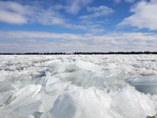 St.Clair river is flooding