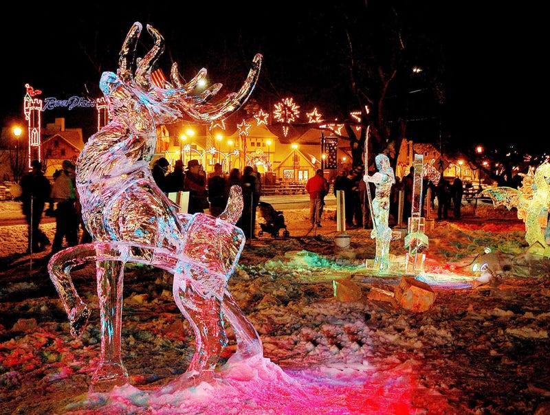 Ice Sculpture Zehnder's Snowfest
