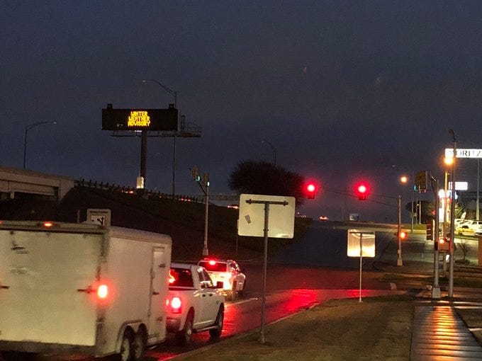 Wet Roads, Fort Worth