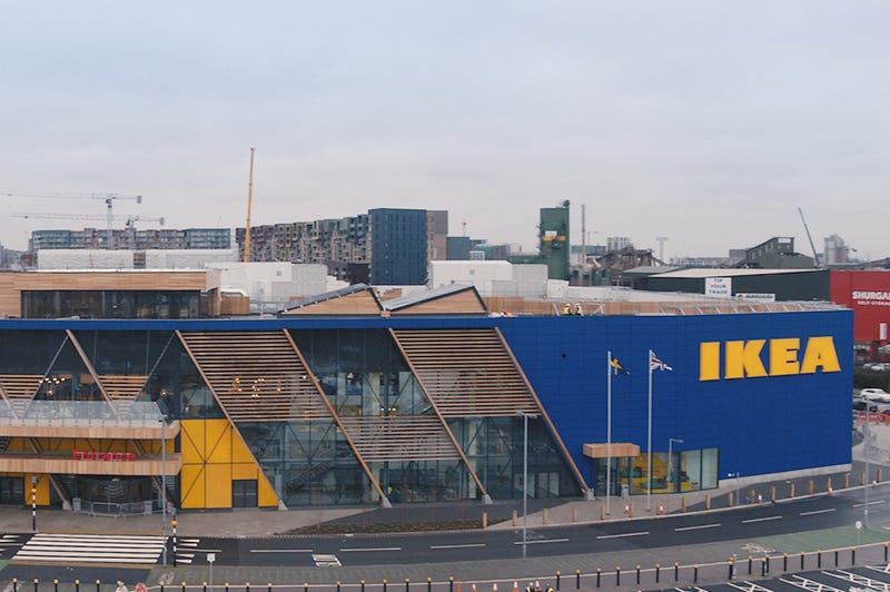 Outside of Ikea's Greenwhich store