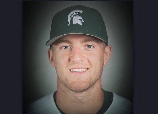 A former Michigan State University baseball player is dead after a tragic rock climbing incident out West, officials for the university said on Thursday.