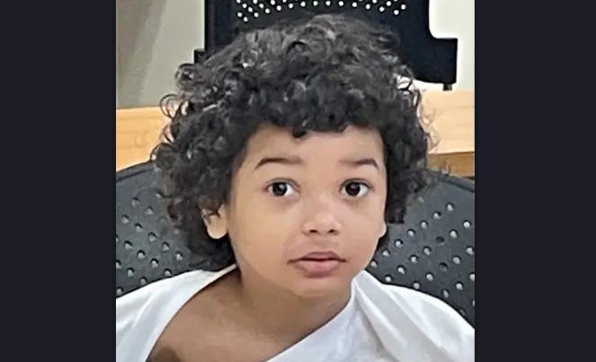 Police are searching for the family of a young, unidentified boy discovered playing naked and alone in Inkster