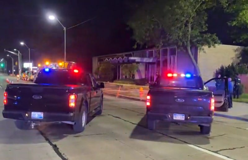 A natural gas explosion rocked a neighborhood on Detroit's east side early Tuesday morning after a botched robbery attempt at a vacant credit union building, police believe.