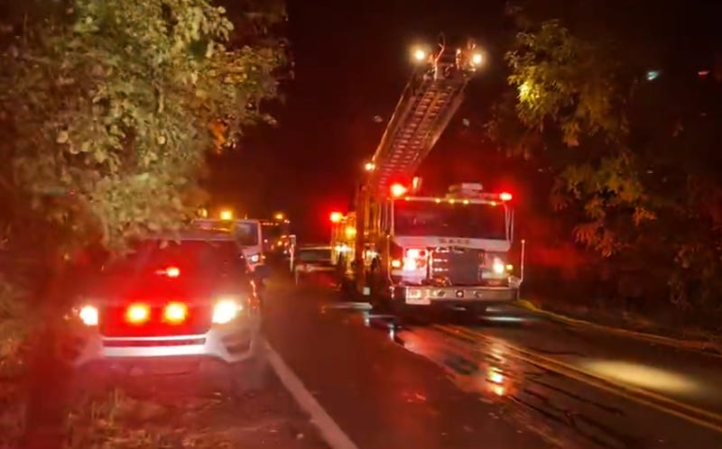 A raging fire erupted at a multi-million dollar home in Oakland County on Tuesday morning, sending the homeowner to the hospital with severe burns, authorities said.