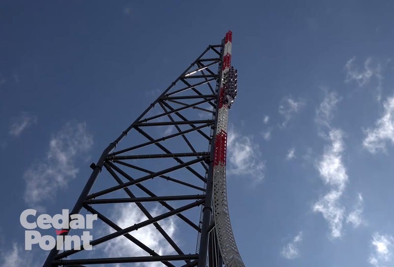 Cedar Point's Top Thrill 2 testing run
