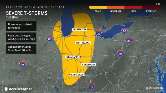 Four days ago, Metro Detroiters were digging out after a winter storm dumped several inches of snow across the area, but now, residents are being told to prepare for strong thunderstorms with some capable of packing tornadoes.