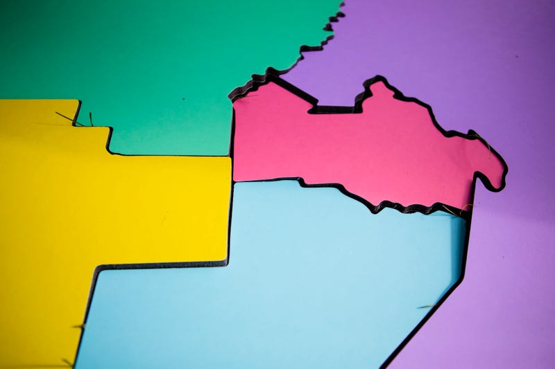 redistricted Pa. map