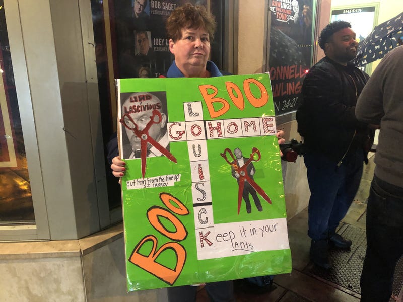 Ann Horner/Louis C.K. protest