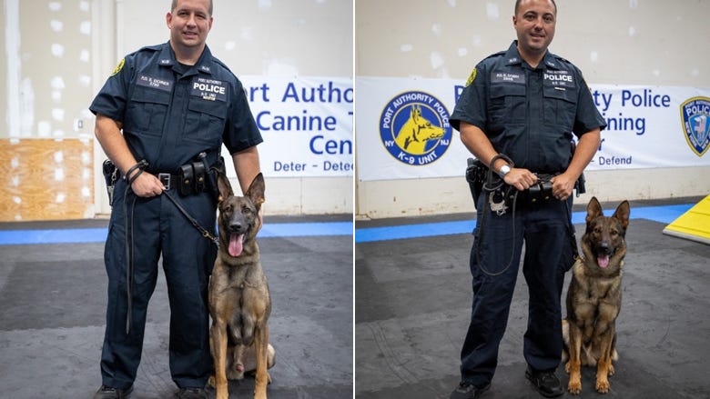 Port Authority police K-9s named for fallen 9/11 officers celebrate graduation