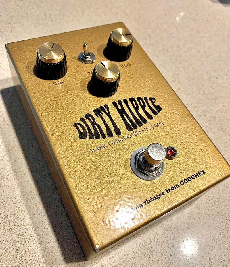 Gold fuzz pedal "Dirty Hippie"