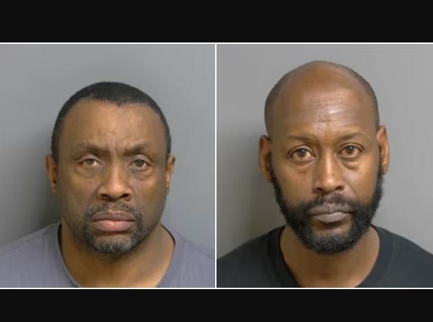 Two men were arraigned on charges after the pair allegedly walked into a Macomb County salon to book an appointment, but robbed the business at gunpoint instead.