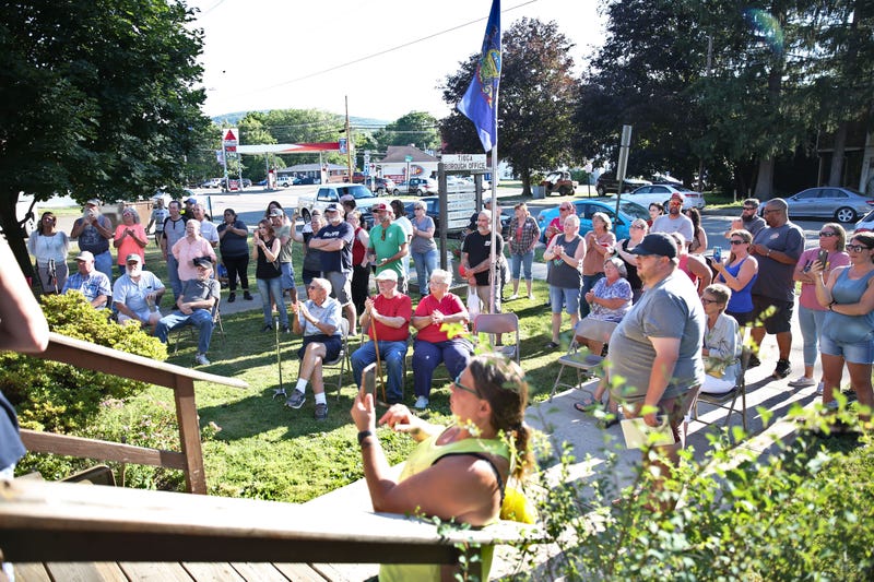 The July 12 special meeting, when Loehmann’s withdrawal from the police position was on the agenda, had to be moved outside to accommodate the crowd size.