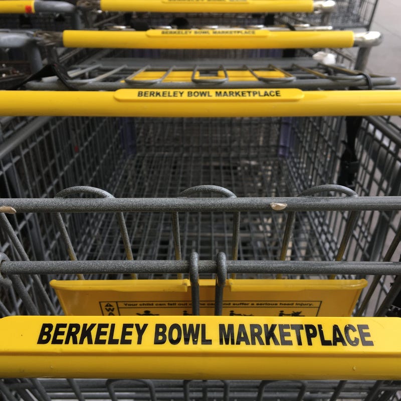 Shopping carts at the Berkeley Bowl. 