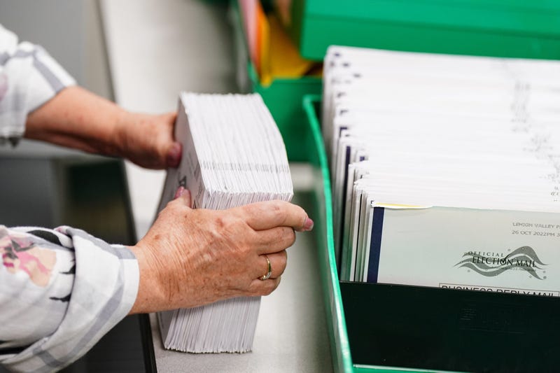 Mail ballots — like ones seen here in Lehigh County during the 2022 election — are part of the recount effort in Lycoming County.