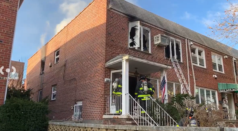 Two people were injured in a fire caused by lithium-ion batteries at a Brooklyn residence, believed to be an illegal repair shop, on Dec. 6, 2023.