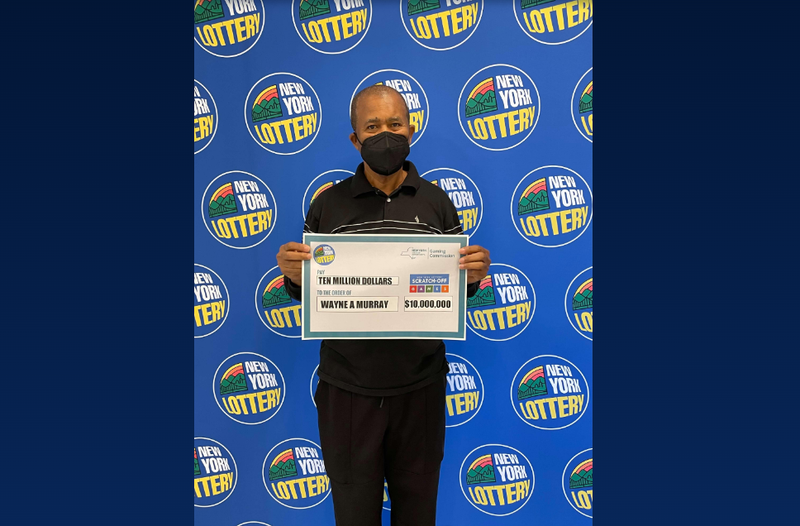 Wayne Murray of Brooklyn claimed his top prize on the New York Lottery’s $10,000,000 Black Titanium scratch-off game on Dec. 5, 2023.