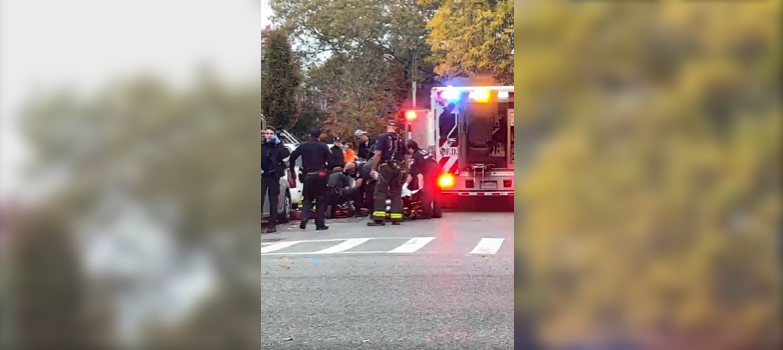 Scene of Brooklyn shooting. 