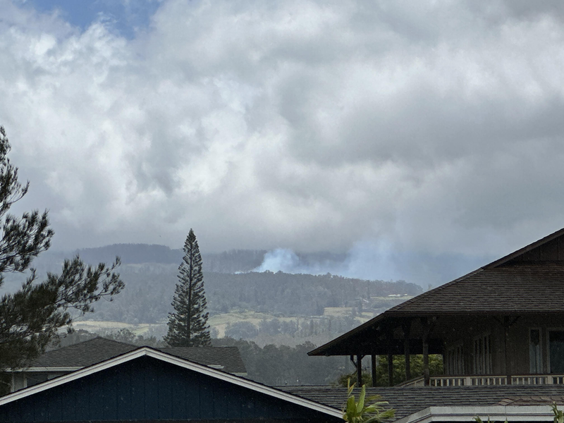 smoke and fire on the horizon