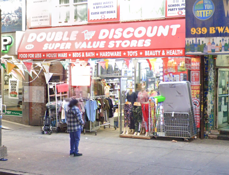Double Discount Super Value Stores where man stole merchandise and punched a 28-year-old employee. 