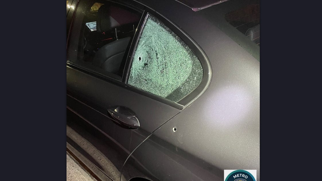 5 pistol casings recovered by troopers in overnight shooting on Southfield Freeway in Detroit, hunt for suspect underway
