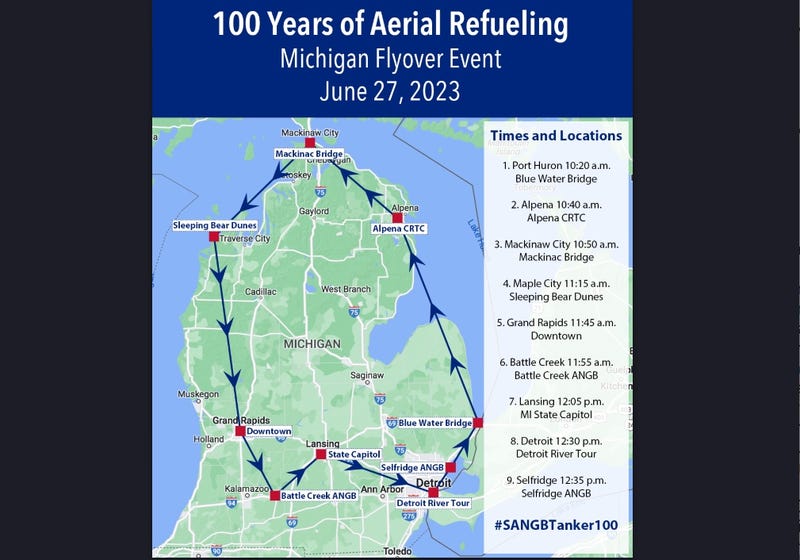 Tuesday will mark 100 years since U.S. Army Air Service aviators first completed an aerial refueling, on a flight from Los Angeles to California.