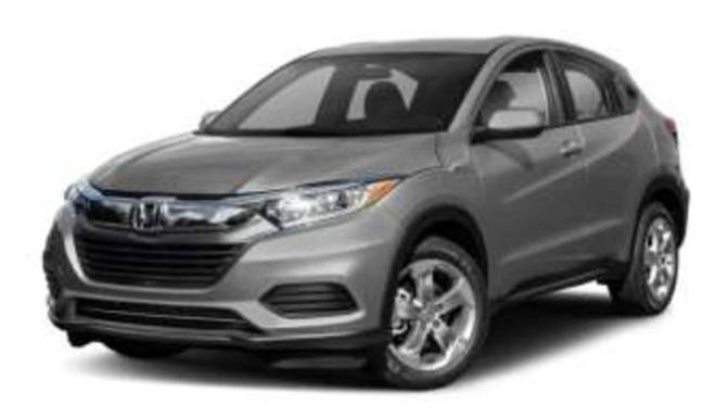 Sullivan's gray 2019 Honda HRV with the license plate # DYU-4806