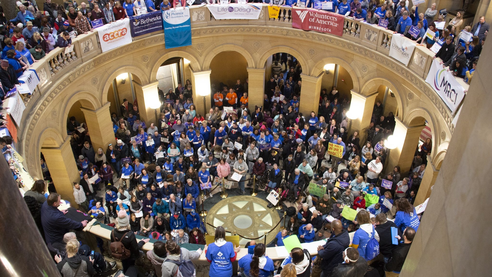 Capitol rally aims to strengthen workforce that cares for Minnesotans with disabilities
