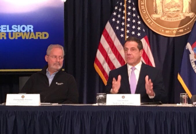 Gov. Andrew Cuomo announces plan to avoid full L train shutdown in April.