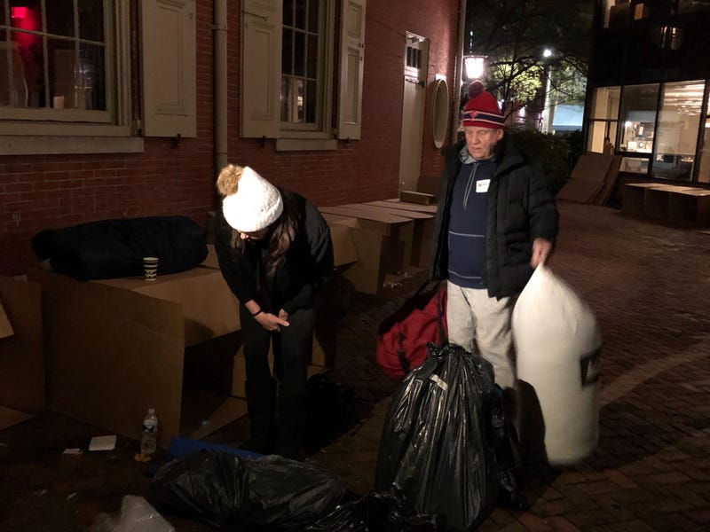 Charlie Manuel sleeps on the streets to raise money for homeless youth.