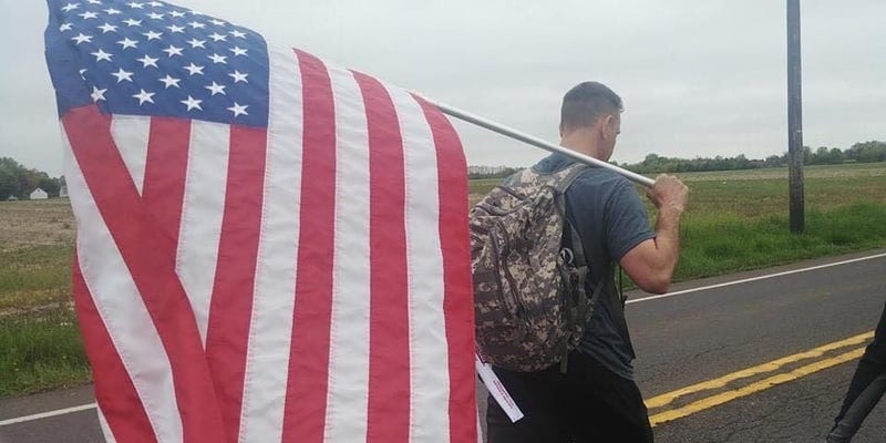The nonprofit Carry the Load schedules cross-country walks on Memorial Day to honor the fallen, but this year, COVID-19 has them taking their events online.