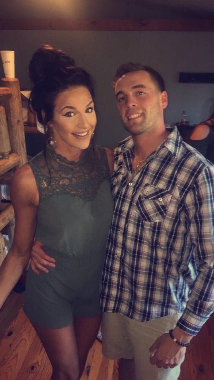 Marine veteran Patrick Duva and his fiancee, Chelsea. 