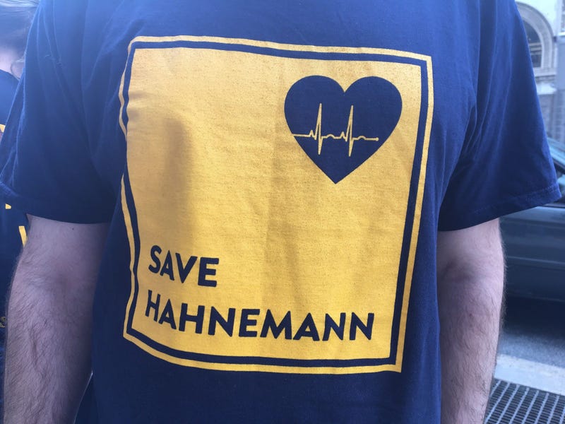 Thousands of people protested in front of Hahnemann University Hospital on Thursday afternoon to try and save the institution from what they believe is a real-estate deal.