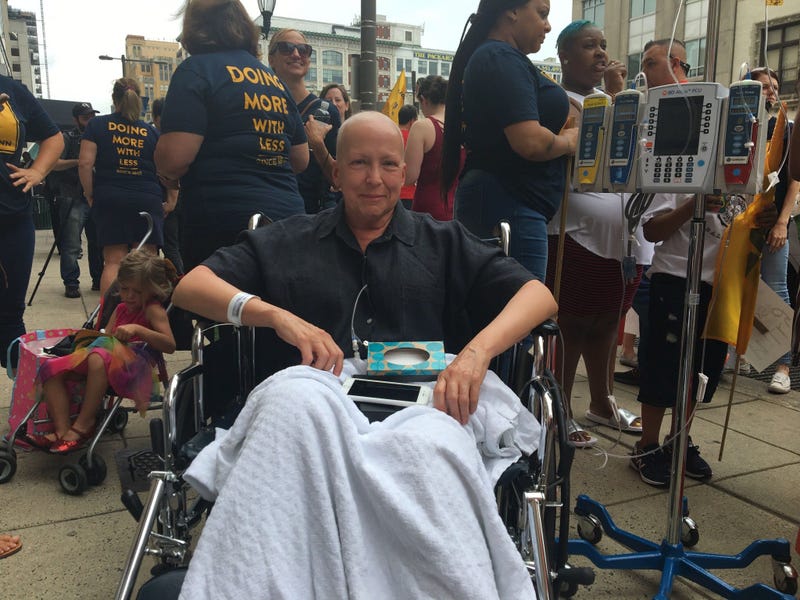 Oncology patient Maria Garcia Bulkley was scheduled to have six rounds of chemotherapy at Hahnemann.