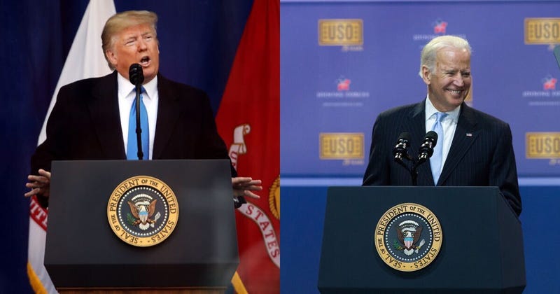 Presidential candidates Donald Trump and Joe Biden