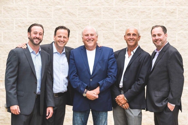 Brett and Shawn Ravitz (Jason’s brothers), Steve Ravitz, Ron Ravitz (Jason’s uncle) and Jason Ravitz.
