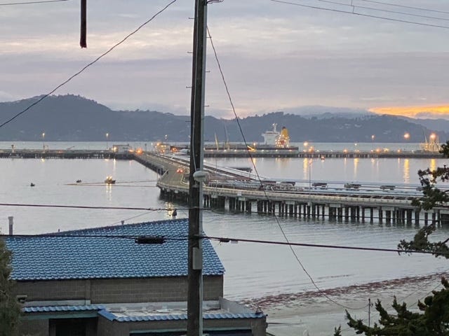 A view of the bay from Point Richmond, where the incident happened.