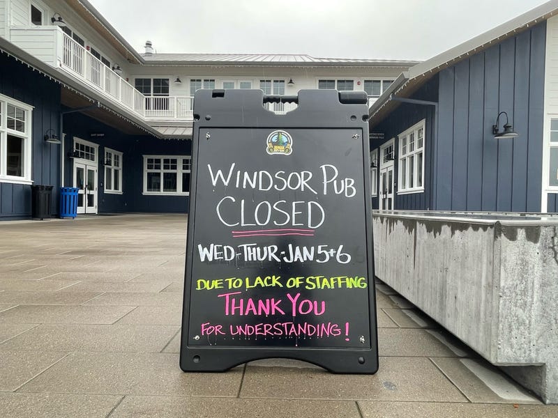 The Windsor Pub is closed Jan. 5 and Jan. 6 due to a lack of staffing.